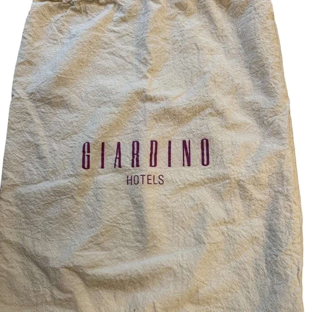 Giardino Hotels Drawstring‎ Laundry Bag Travel Tote Ascona St Moritz Eco Storage